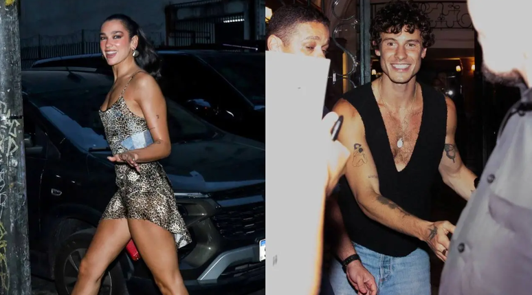 சாவோ பாலோவில் உள்ள மாடிஸ் பட்டியில் துவா லிபாவின் பகோடினோவின் போது ஷான் மென்டிஸ்.