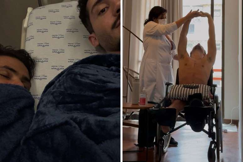 Vittor Fernando mostra fotos da recuperação após ataque