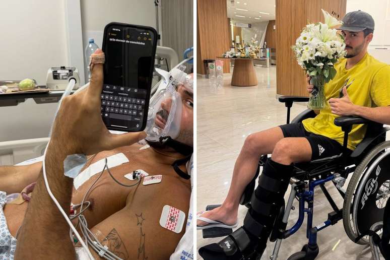 Vittor Fernando mostra fotos da recuperação após ataque