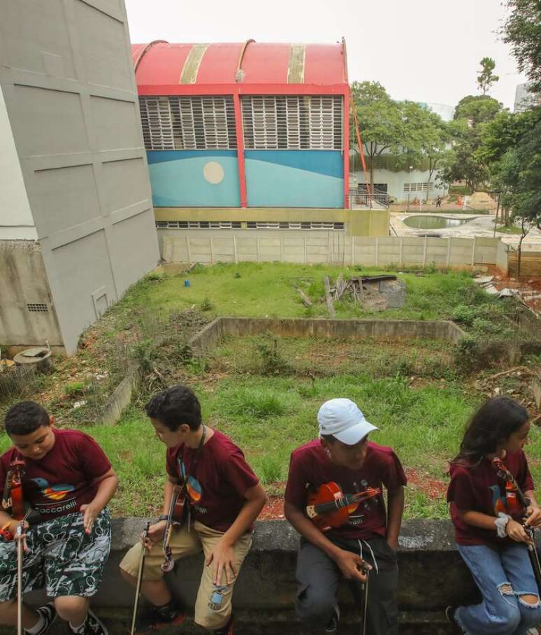 Em foto de 2023, o espaço onde agora fica o Teatro Baccarelli