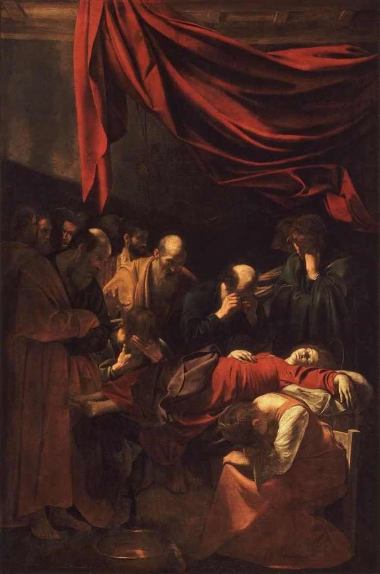 A Morte da Virgem, obra de 1606, de Caravaggio
