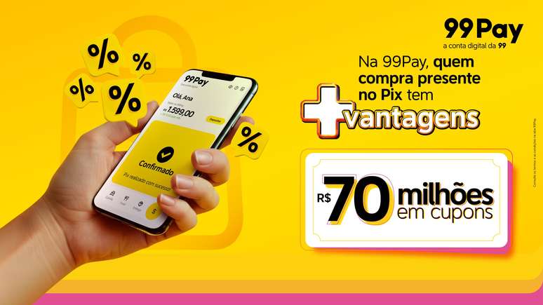 Usuário da 99Pay poderá alcançar lucratividade de até 250% do CDI durante o período de final de ano