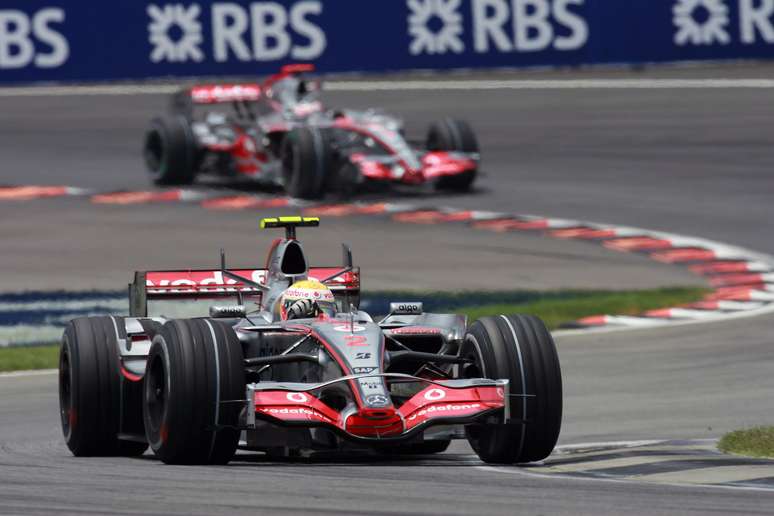 Lewis Hamilton durante o GP dos EUA de 2007