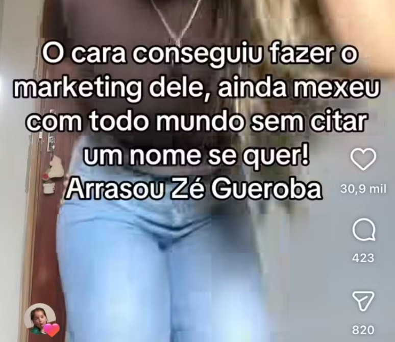 Post curtido por Zé Felipe