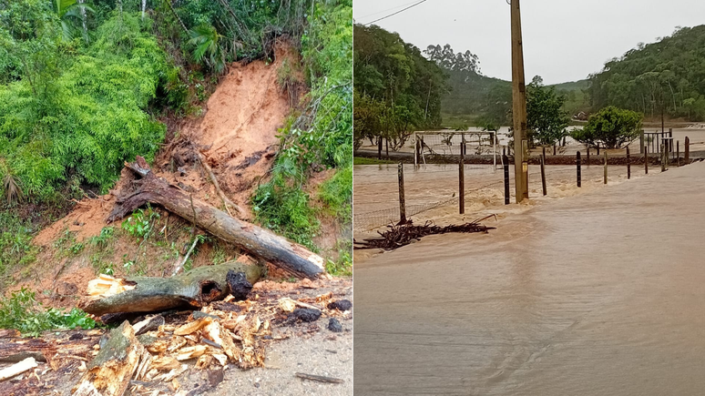 São João do Itaperiú foi um dos municípios mais atingidos por temporais em SC