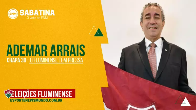 Ademar Arrais defende a chapa 30, considerada oposi&ccedil;&atilde;o. 