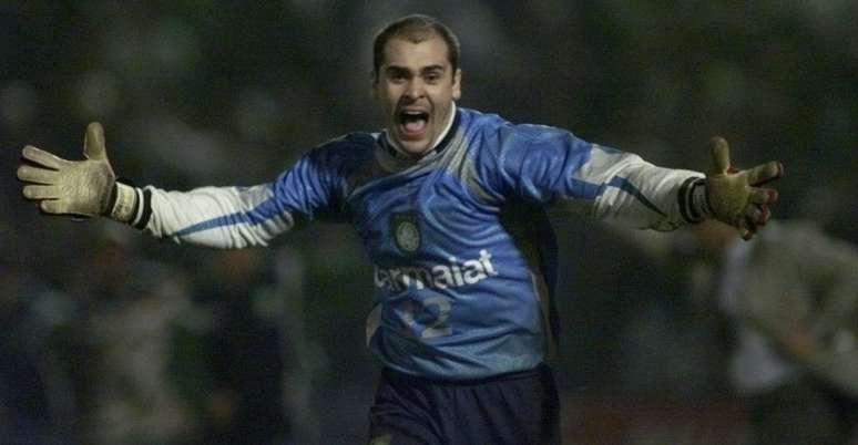 Marcos celebrates the Libertadores title