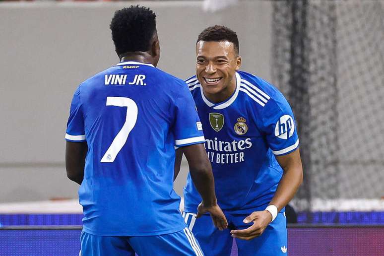 Vini Jr e Mbapp&eacute; infernizaram a defesa do Olympiacos &ndash;