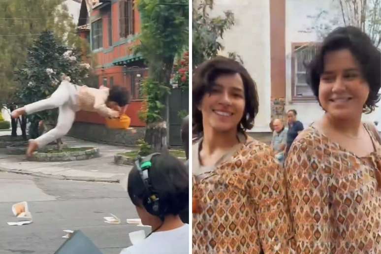 Lorrana Mousinho mostra bastidores de cena impactante