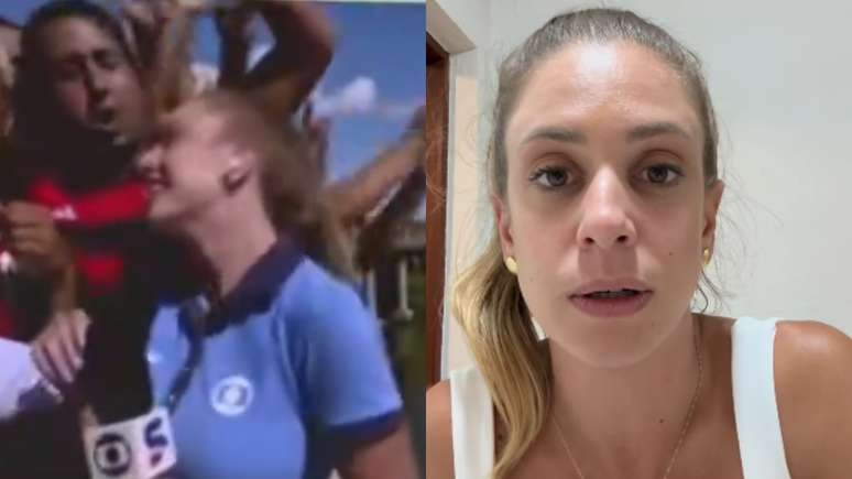 Duda d'Alponte, TV Globo correspondent (clone / TV Globo / Instagram)