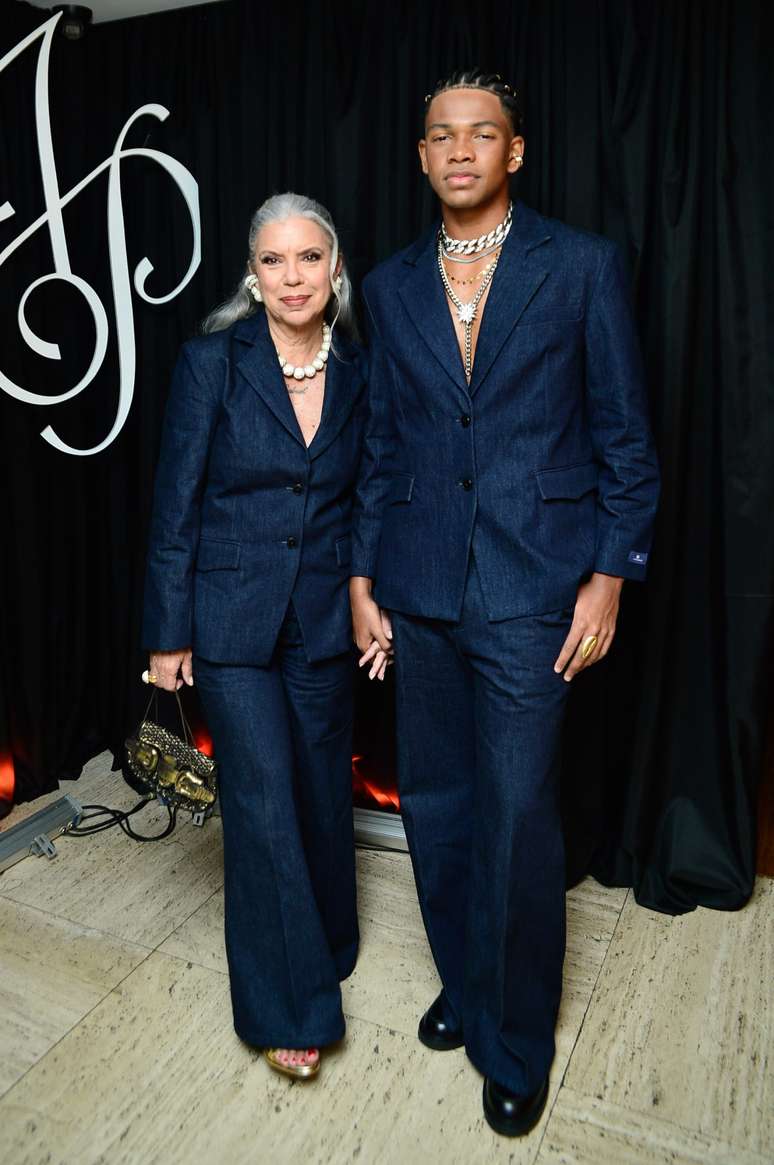 Astrid Fontenelle e o filho Gabriel 