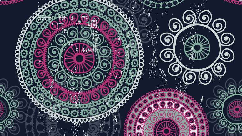 Na arteterapia e meditação, mandalas promovem foco, relaxamento e autoconhecimento, refletindo emoções e fortalecendo o bem-estar – depositphotos.com / AnnaReichel