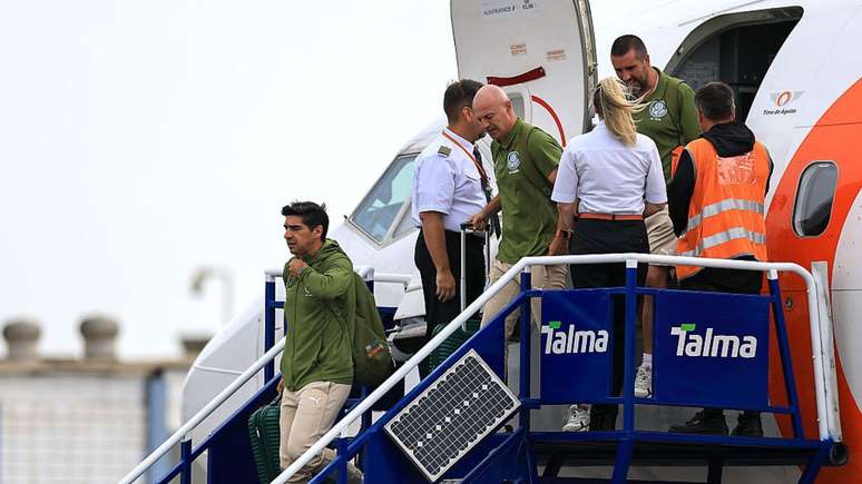 Palmeiras delegation arrives in Peru