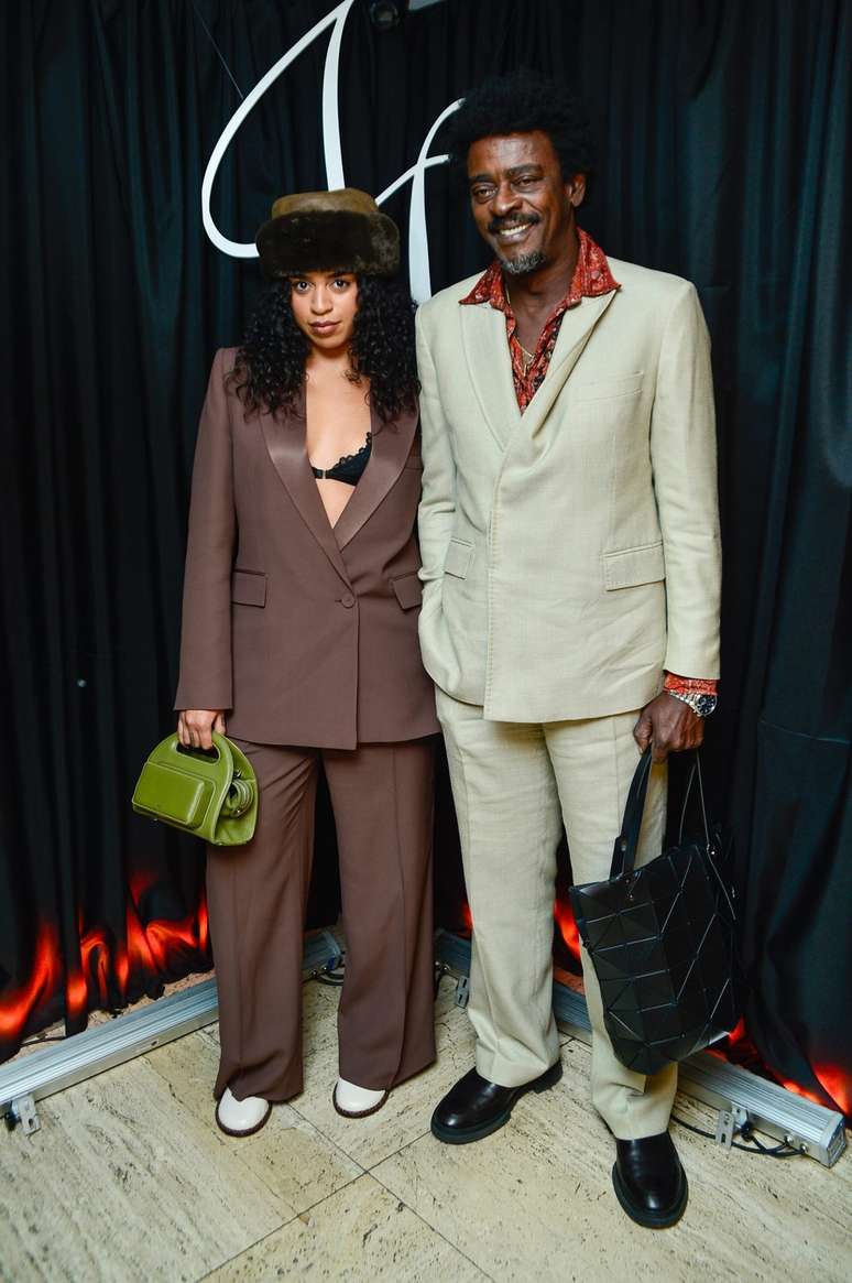 Seu Jorge e a filha Maria Flor 