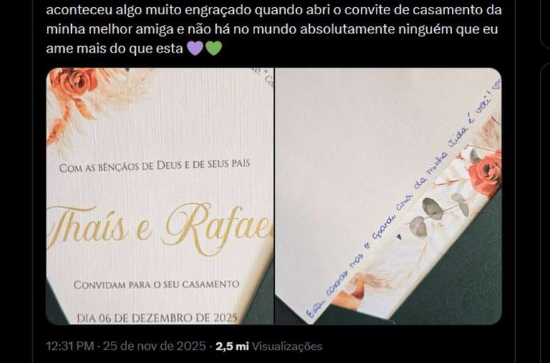 A tweet containing a statement from X's best friend has gone viral