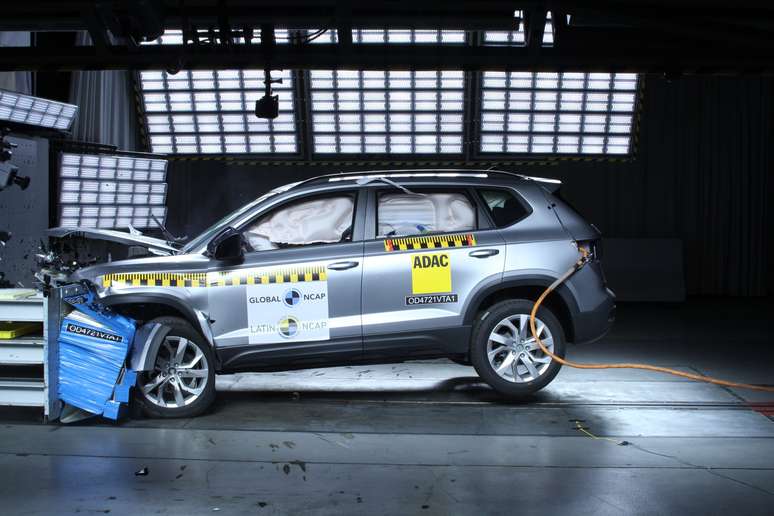Volkswagen Taos em crash test do Latin NCAP
