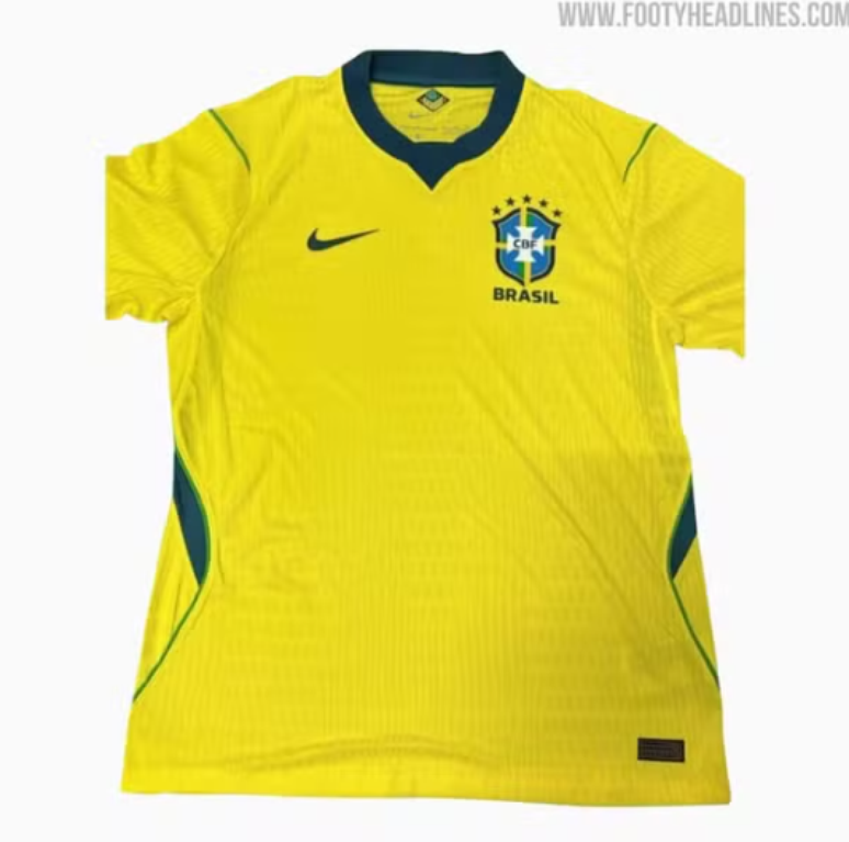 Site vaza possível uniforme principal da Seleção para a Copa do Mundo de 2026