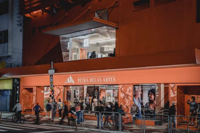 Fachada do Cine Belas Artes, que de 2018 a 2023 foi patrocinado pelo Grupo Petr&oacute;polis