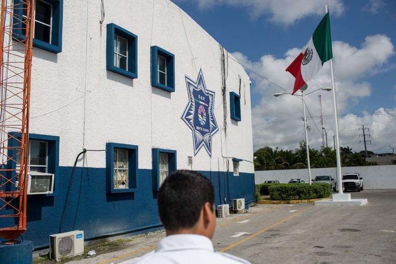 Delegacia de polícia em Cancún