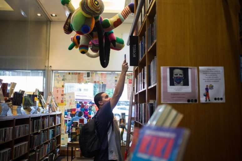 A Livraria Martins Fontes pode ser vista a partir da Paulista e da Rua Manuel da N&oacute;brega