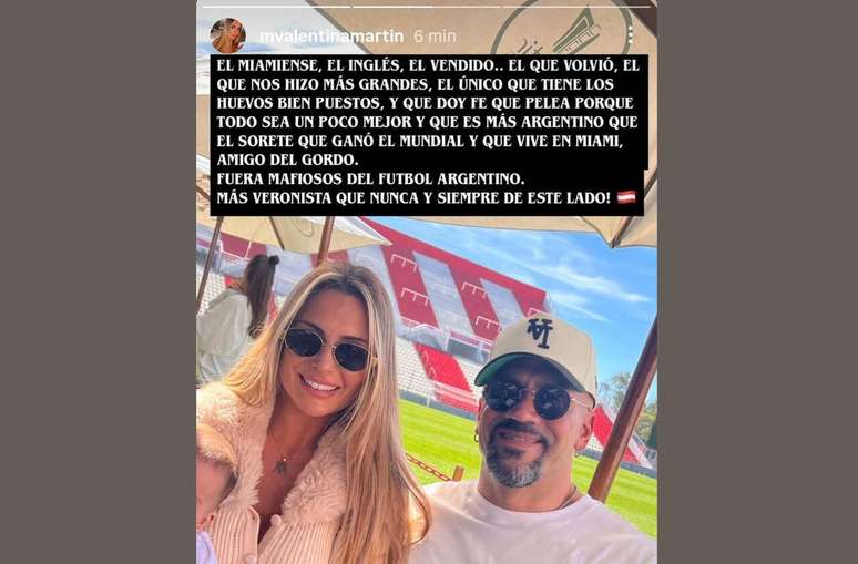 Manifesta&ccedil;&atilde;o de Veronica nas redes sociais &ndash;