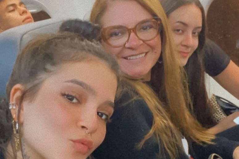 Mel Maia e a mãe