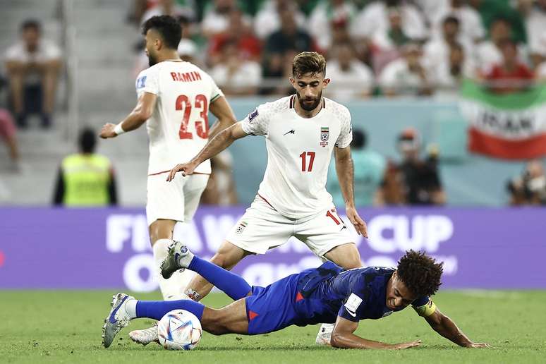 Ir&atilde; durante partida com os Estados Unidos 