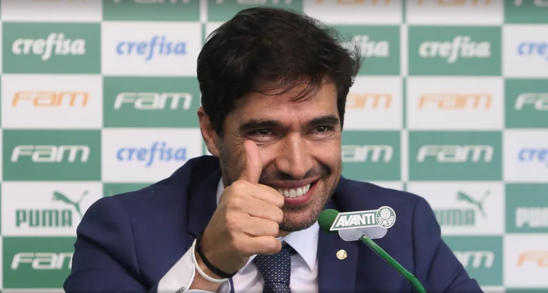 Presentation by Abel Ferreira in Palmeiras, in October 2020