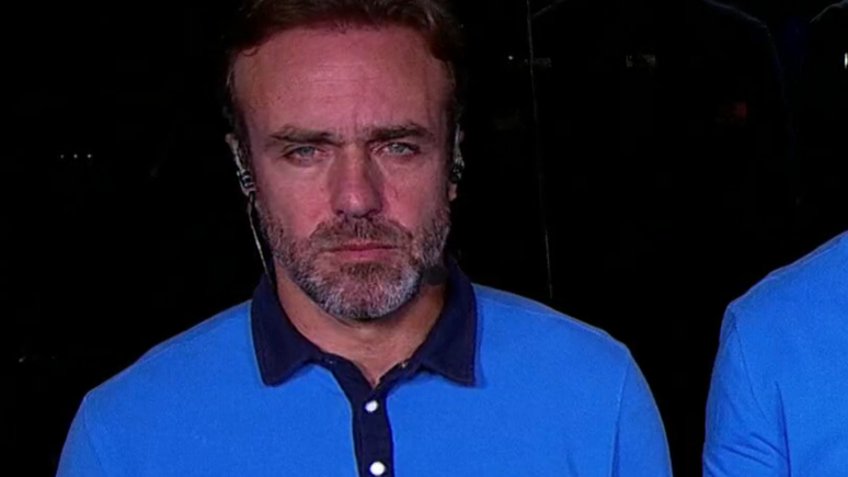 Roger Flores em transmissão do SporTV