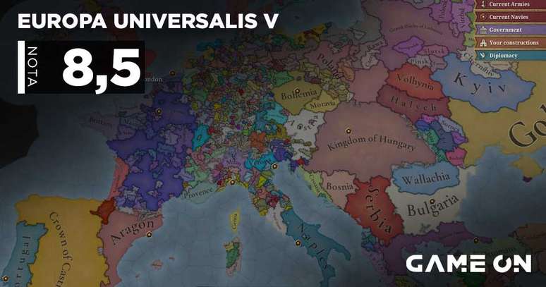 Europa Universalis V - Nota 8,5
