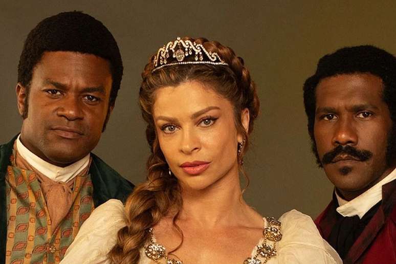 Atores caracterizados para a novela Dona Beja