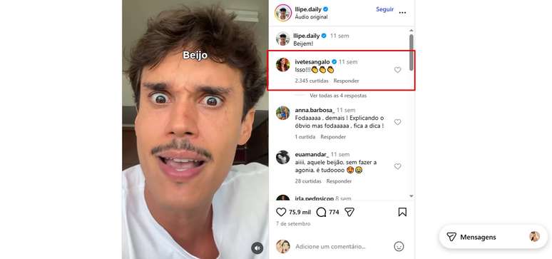 Ivete comenta post sobre importância das relações íntimas