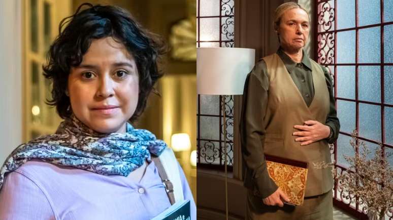 Claudia (Lorrana Mousinho) e Helga (Kelzy Ecard) de Três Graças (Divulgação/TV Globo)