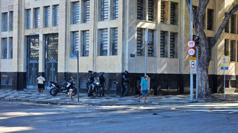 The end of the Flamengo concert in downtown Rio de Janeiro -