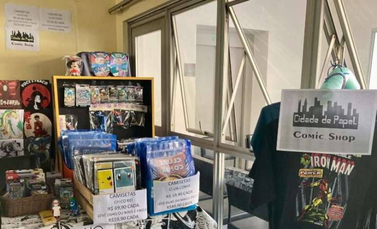 A comicshop Cidade de Papel fica na Vila Madalena