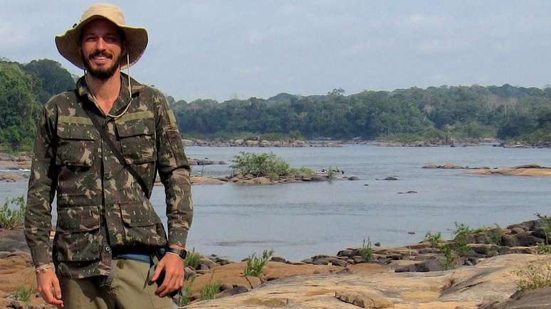 Rodrigo Costa Araújo durante expedição para seu doutorado