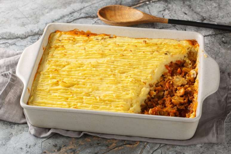 Escondidinho de lentilha 