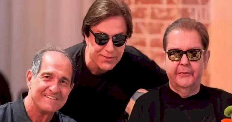 Faust&atilde;o reaparece ao lado de Tom Cavalcante e Muricy Ramalho