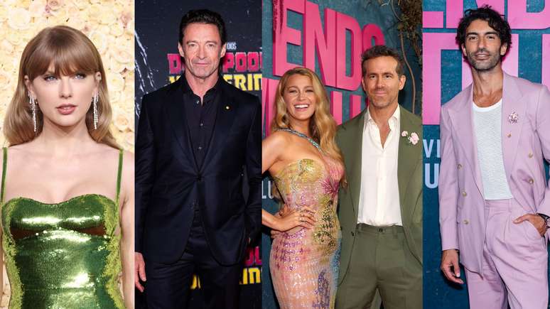 Taylor Swift, Hugh Jackman, Blake Lively, Ryan Reynolds, and Justin Baldoni (Photos: Amy Sussman/Getty Images, Gotham/FilmMagic, Cindy Ord/Getty Images, Gotham/FilmMagic)