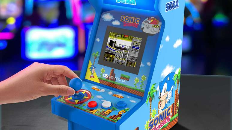 Sega lança novos dispositivos de videogame retrô do Sonic the Hedgehog Sega lança novos dispositivos de videogame retrô do Sonic the Hedgehog