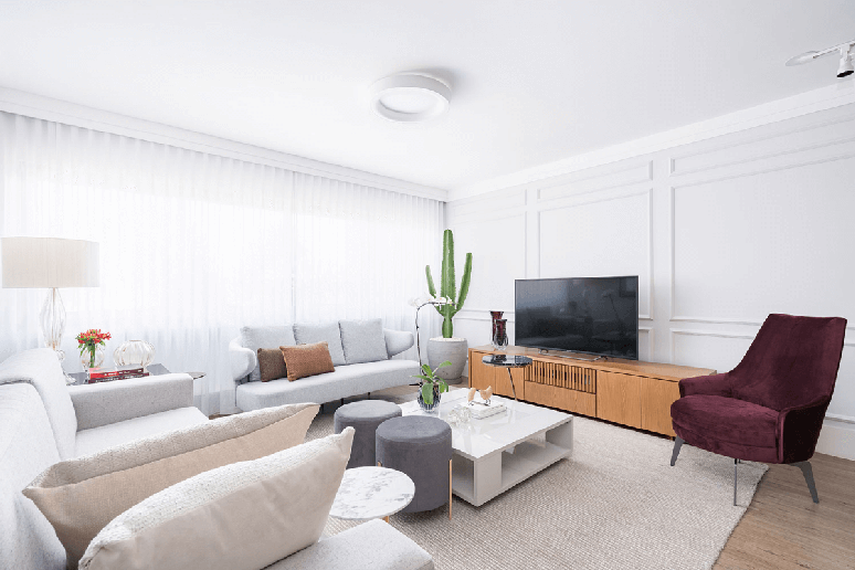 A boiserie retomou seu espaço nos projetos de interiores com uma estética mais atual Projeto: Spaço Interior |