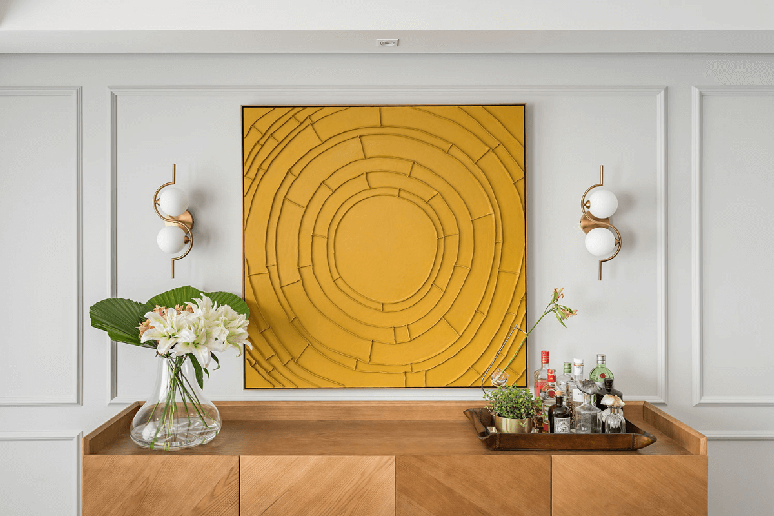 A boiserie pode combinar com diversos elementos de decoração Projeto: Spaço Interior |