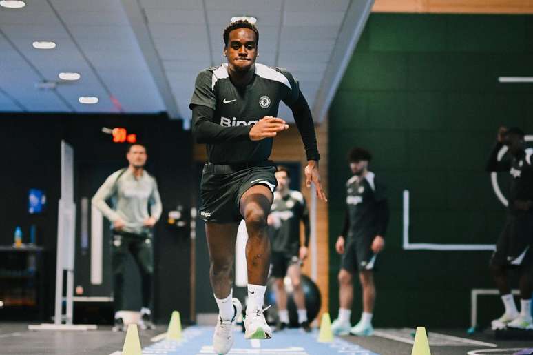 Atividade de prepara&ccedil;&atilde;o do Chelsea antes de encarar o Leeds &ndash;