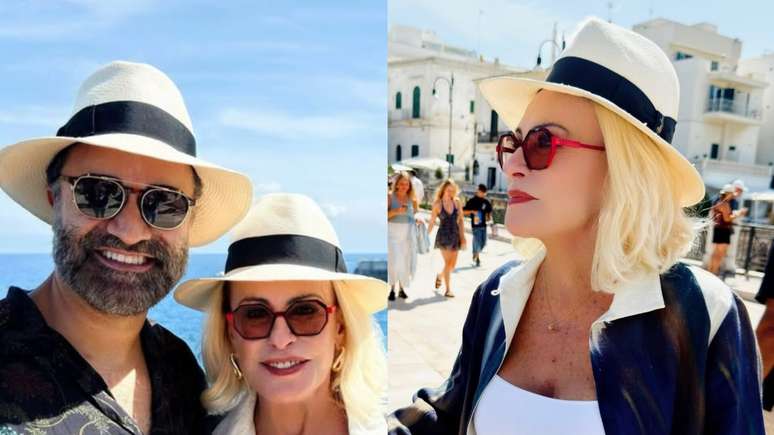 Apresentadora Ana Maria Braga e o marido, o jornalista Fabio Arruda