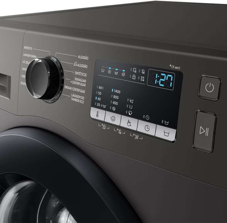 Samsung Lavadora Digital Inverter WW11T Inox 11kg 220V