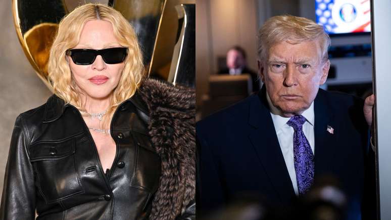 Madonna e Donald Trump (Fotos: Stephane Cardinale