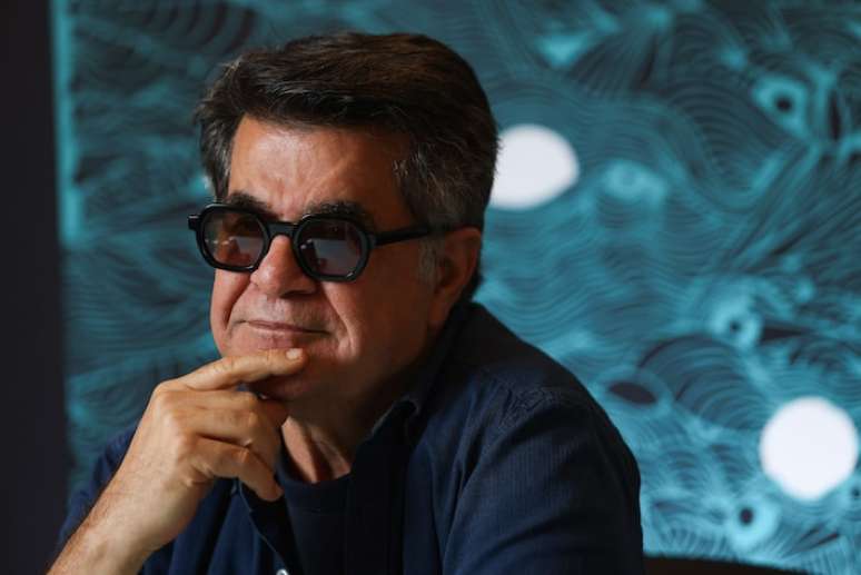 Iranian director and screenwriter Jafar Panahi during the 49th Sao Paulo International Film Festival.