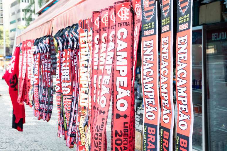 Faixa de campeão do Flamengo 