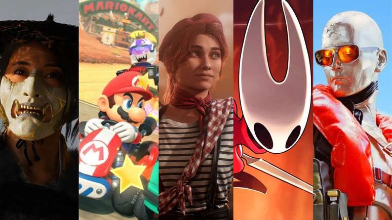 Fotos: Reprodução/Sony Interactive Entertainment/Nintendo/Sandfall Interactive/Team Cherry/Embark Studios