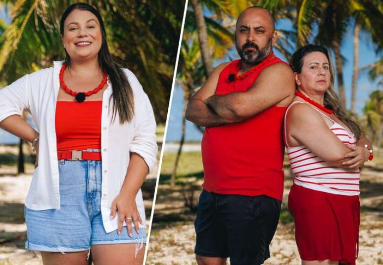 Nathalia, Diego e Monica em 'Ilhados com a Sogra 3'